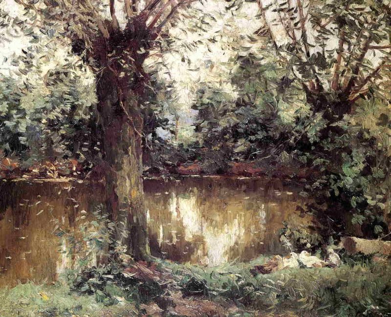Gustave Caillebotte Landscape, Banks of the Yerres